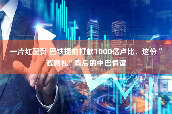 一片红配资 巴铁提前打款1000亿卢比，这份“诚意礼”背后的中巴情谊